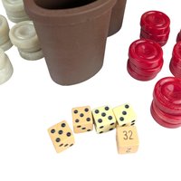 Vintage Pleasantime Games Deluxe Backgammon Set