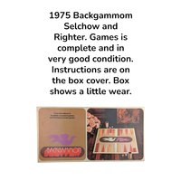 Selchow & Righter Backgammon Game (1975)
