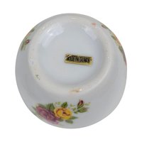 Vintage Porcelain Floral Aspirin Box
