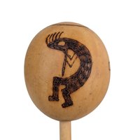 Vintage Trio of Wood-Burned Maracas