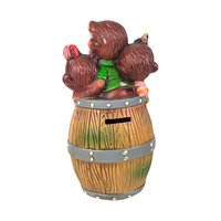 Vintage Monkey Barrel Ceramic Bank