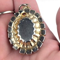 Vintage Rhinestone Starburst Pendant