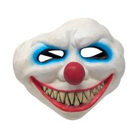 Vintage Hand-Painted Rubber Creepy Clown Mask