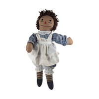 Vintage Raggedy Ann and Andy Plush Doll Pair