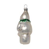 Vintage Blown Glass Clown with Instrument Ornament