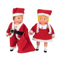 Vintage Campbell’s Kids Santa and Mrs. Claus Dolls