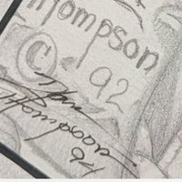 Vintage Dan Thompson Fantasy Dragon & Castle Signed Print