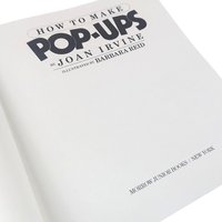 1987 How to Make Pop Ups by Joan Irvine