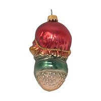 Vintage Grumpy Dwarf Glass Ornament