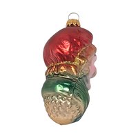 Vintage Grumpy Dwarf Glass Ornament