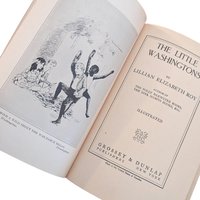 1918 Antique Children's Book Set: The Little Washingtons by Lillian Elizabeth Roy