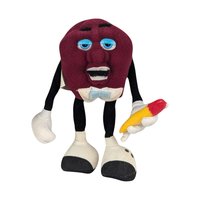 Pair of 1988 California Raisins Applause Bendable Plush Toys