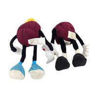 Pair of 1988 California Raisins Applause Bendable Plush Toys
