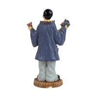 Vintage Metal Pierrot Clown Miniature Figurine