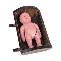 Vintage 5-Piece Dollhouse Nursery Set