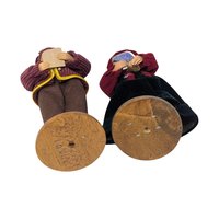 Vintage Christmas Caroler Figurine Pair