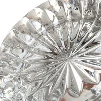 Vintage Crystal Clear Glass Covered Candy Dish