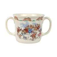 Vintage Royal Doulton Bunnykins Sledding 2-Handled Mug