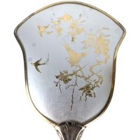 Vintage Hollywood Regency Bird and Floral Vanity Set