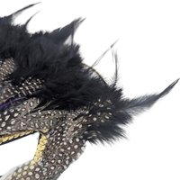 Vintage Applause Feathered Masquerade Half-Mask