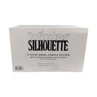 Vintage Dept. 56 Winter Silhouette Choir Angel Candle Holder