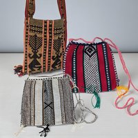 Vintage Handwoven Global Textile Bag Choice