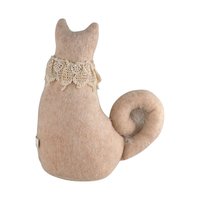 Vintage Feline Charm Plush Cat Duo
