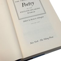 1958 The Viking Book of Poetry of the English Speaking World