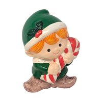 Vintage Enesco Christmas Toy Soldier & Elf Banks