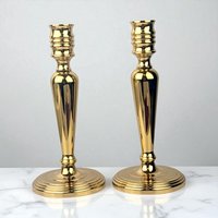 Vintage Baldwin Brass Candlestick Holders Pair