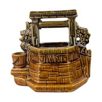 Vintage McCoy 'Wishing Well' Ceramic Planter