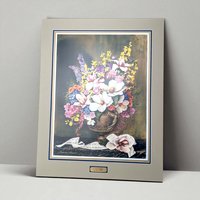 Signed Leanne Hanson 'Les Fleurs Classiques I' Floral Print