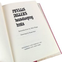 1966 'Phyllis Diller's Housekeeping Hints' Hardcover Book