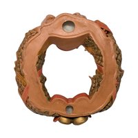 Vintage Hand-Painted Ceramic Nativity Wreath