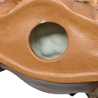 Vintage Hand-Painted Ceramic Nativity Wreath