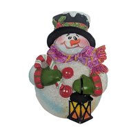 2005 MSR Resin Snowman Refrigerator Magnets Set of 6