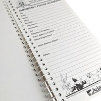 1997 Looney Tunes Taz on Office Etiquette Phone Message Book