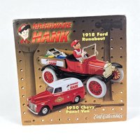 1999 ERTL Hardware Hank Die-Cast Car and Bank Set