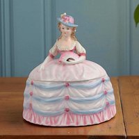 Vintage 'Crinoline Lady' Andrea Ceramic Powder Box