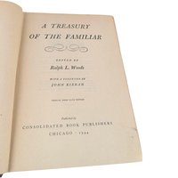 1944 'A Treasury of the Familiar' Hardcover Book