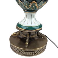 Vintage Italian Capodimonte Style Cherub Lamp