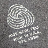 Vintage Sonni San Francisco Black and Gold Wool Ladies Hat