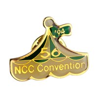 1994 Dept 56 First Annual Convention Figurine and Pin Set