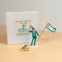 1994 Dept 56 First Annual Convention Figurine and Pin Set