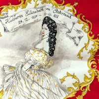 Vintage Striessnig Kaiserin Elisabeth von Osterreich Scarf