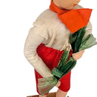 Vintage Asian Folk Art Cloth Doll Figurines