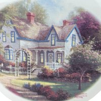 Vintage Thomas Kinkade Family History & Teapot Set