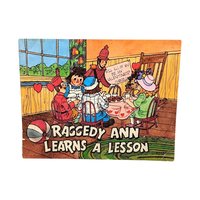 Vintage Raggedy Ann Book and Plush Doll Lot