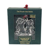 Vintage Marquis by Waterford Noah's Ark Monkeys Ornament