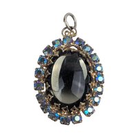 Vintage Rhinestone Starburst Pendant